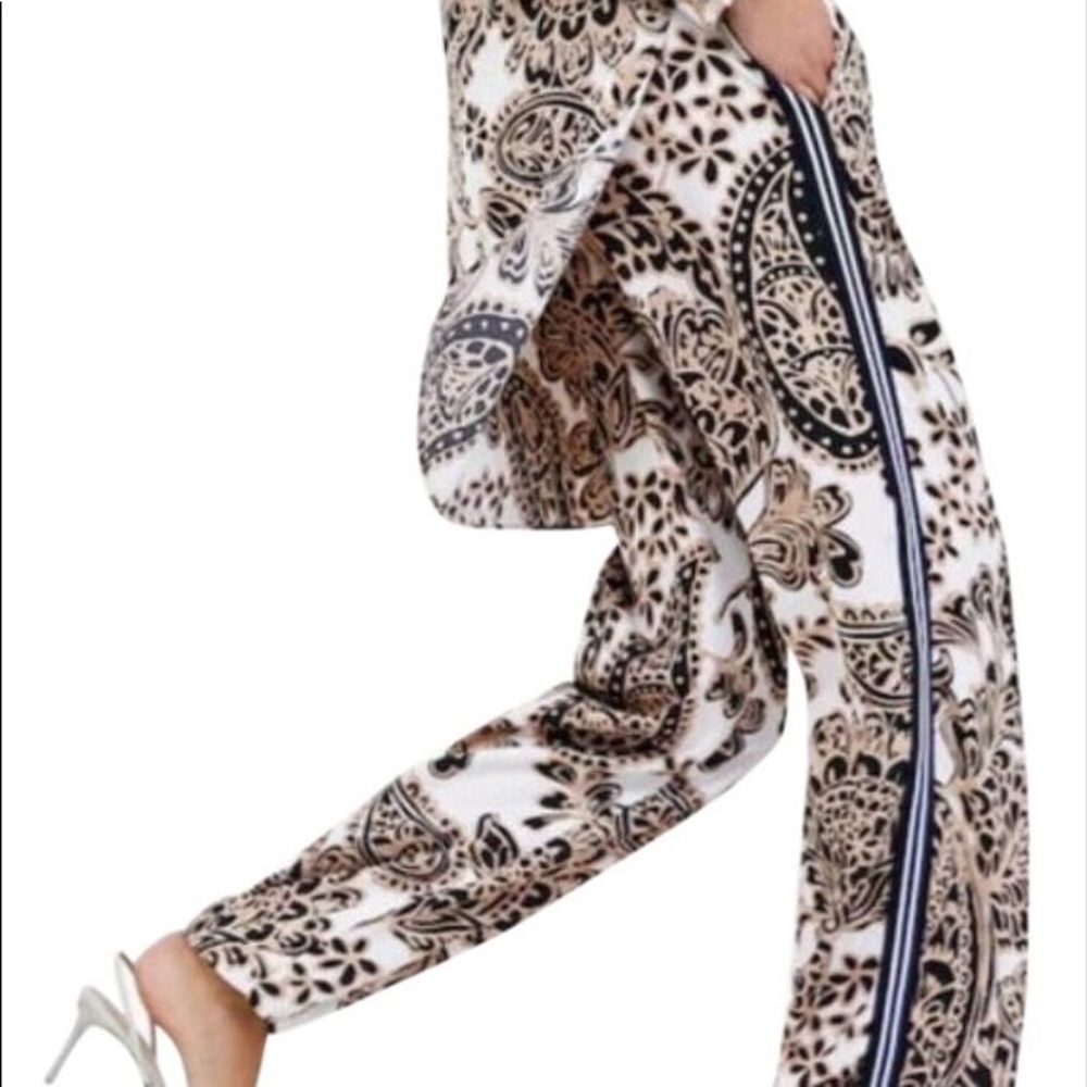 NWT Zara Paisley Soft Pants